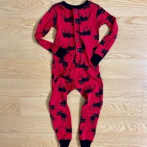 Moose Footless Pajamas Onesie